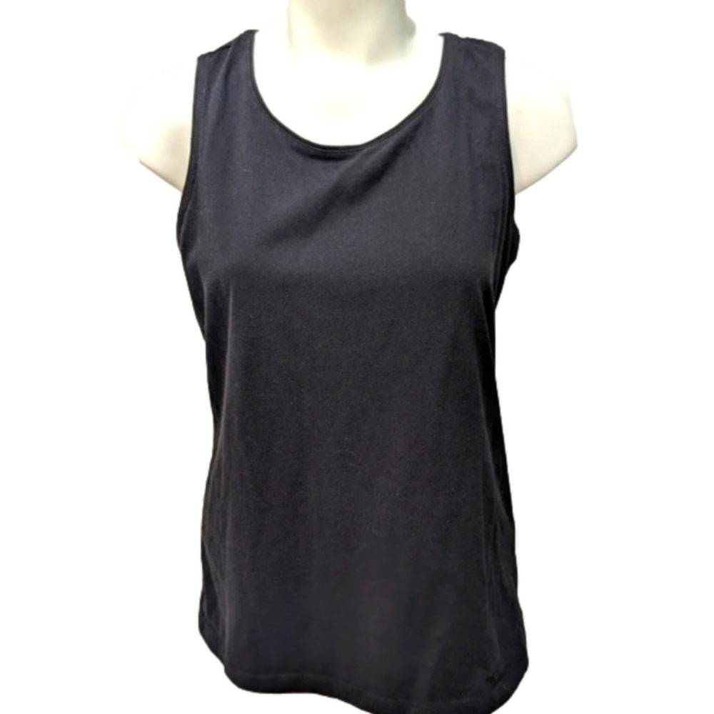 Carol Bay Black Tank Top, Size Medium